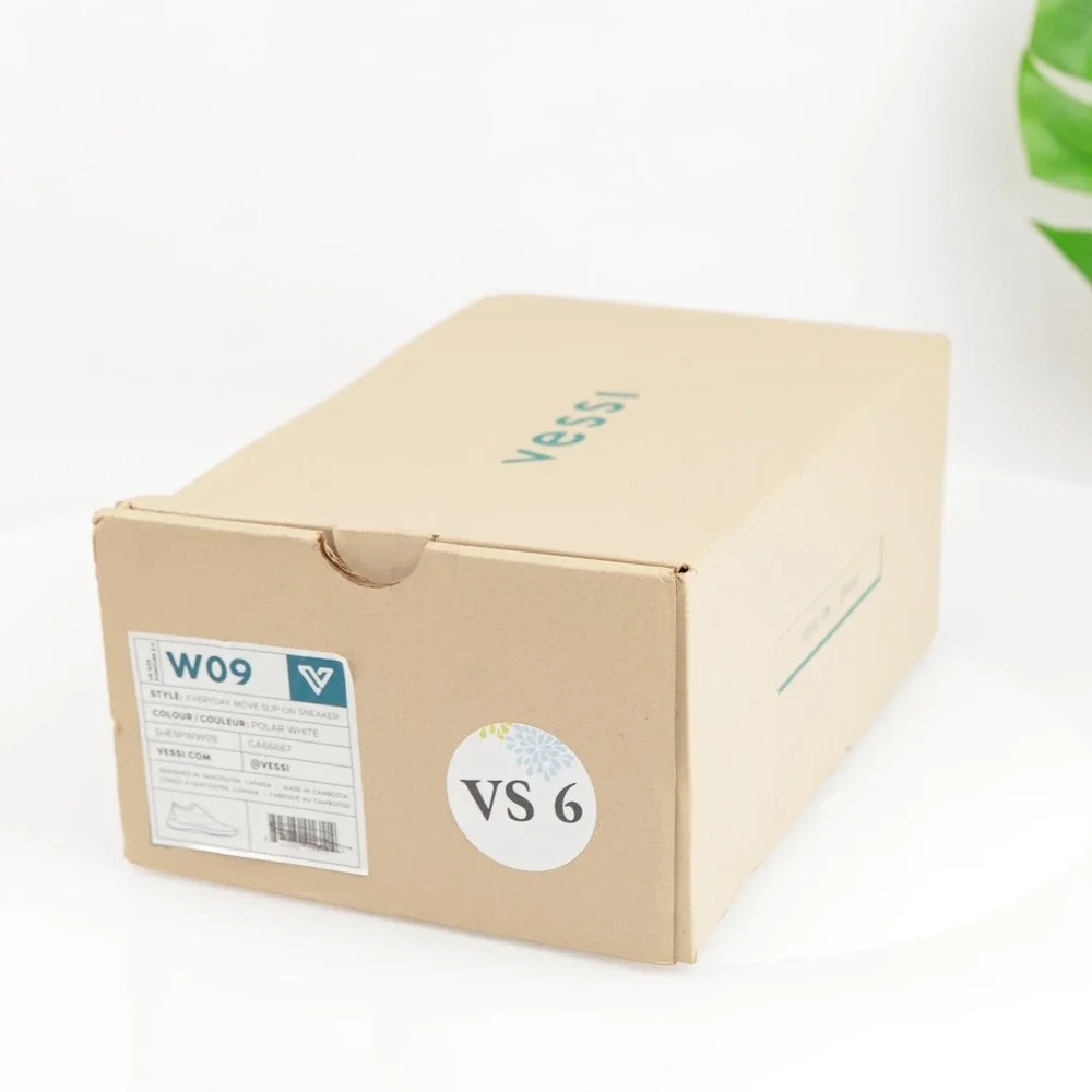 Vessi Womens Everyday Move Slip-On Sneaker Size 9 Waterproof White Comfort Shoes
